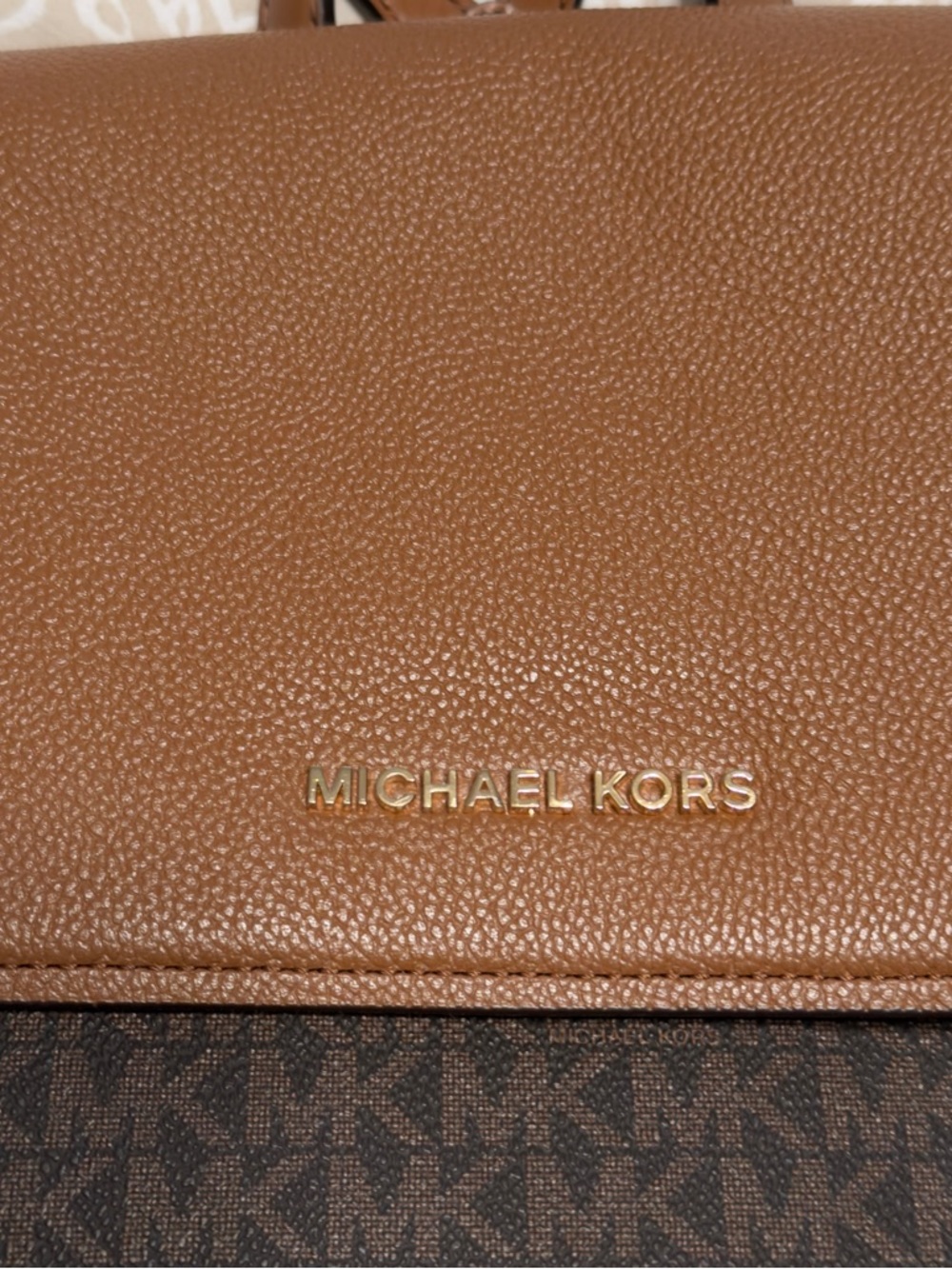 MICHAEL KORS Hayes Medium Brown Leather Backpack - Picture 2 of 16